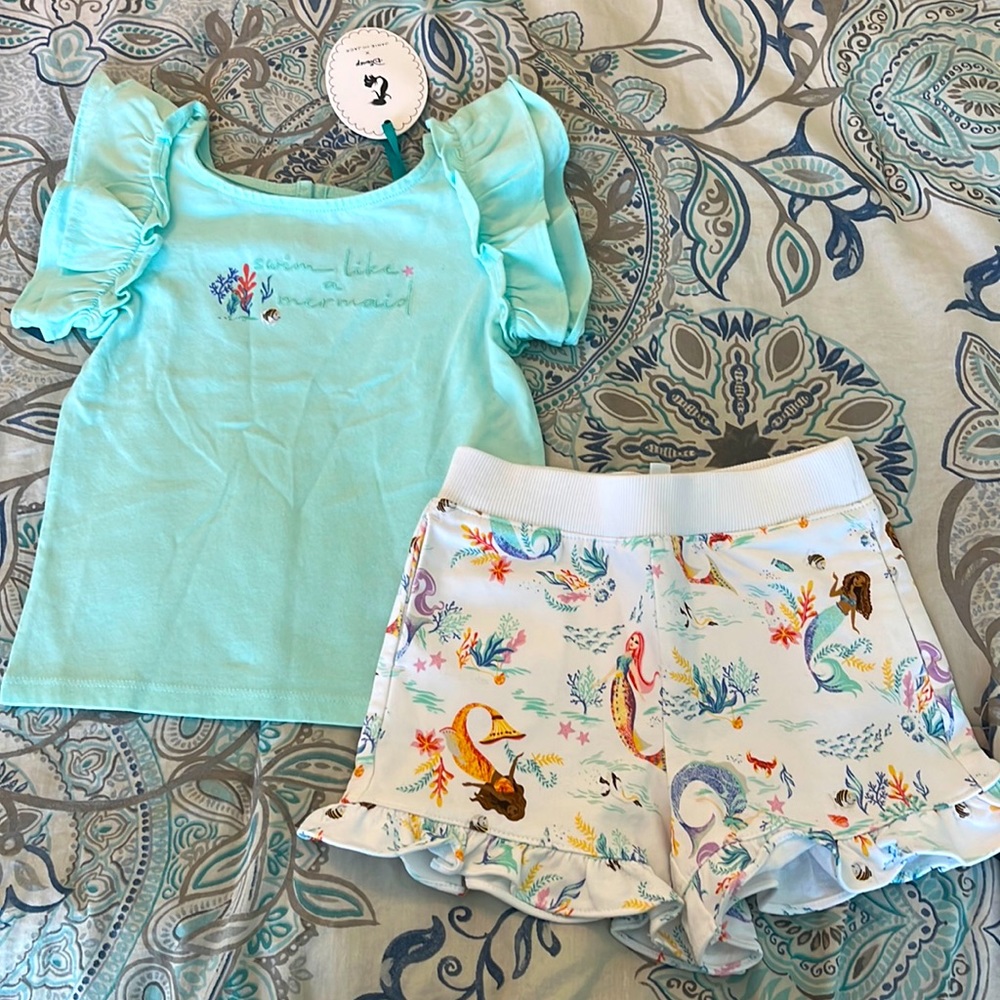 Brand New w/Tags, Janie and Jack Mermaid Outfit, Size 3T